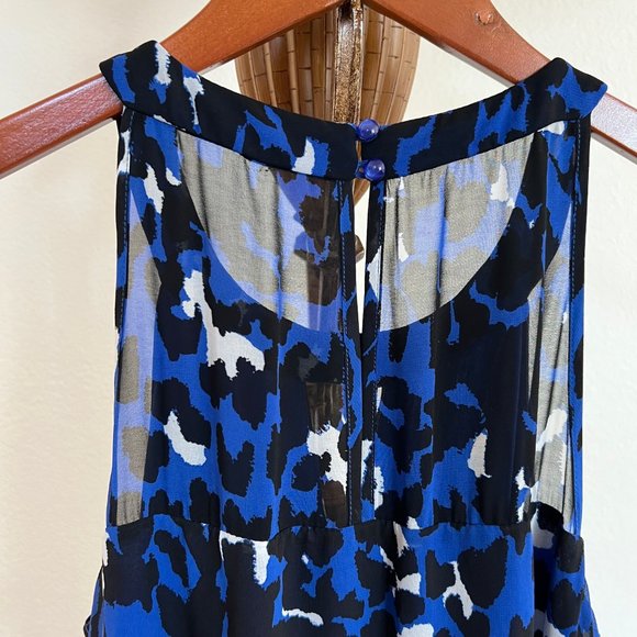 Thalia Sodi Size M Geometric Sleeveless Embellished High-Low Tie Waist Dress - Picture 8 of 10